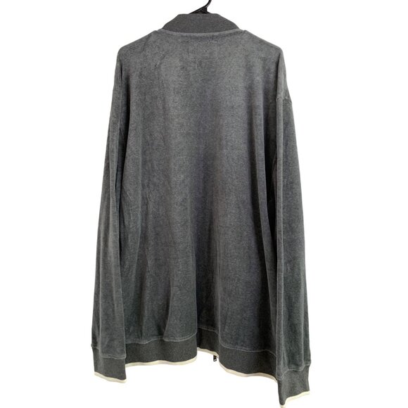 Mens Sean John 3XL Gray Velour Track Jacket Full Zip NWT 7608 Hip Hop - Picture 7 of 12